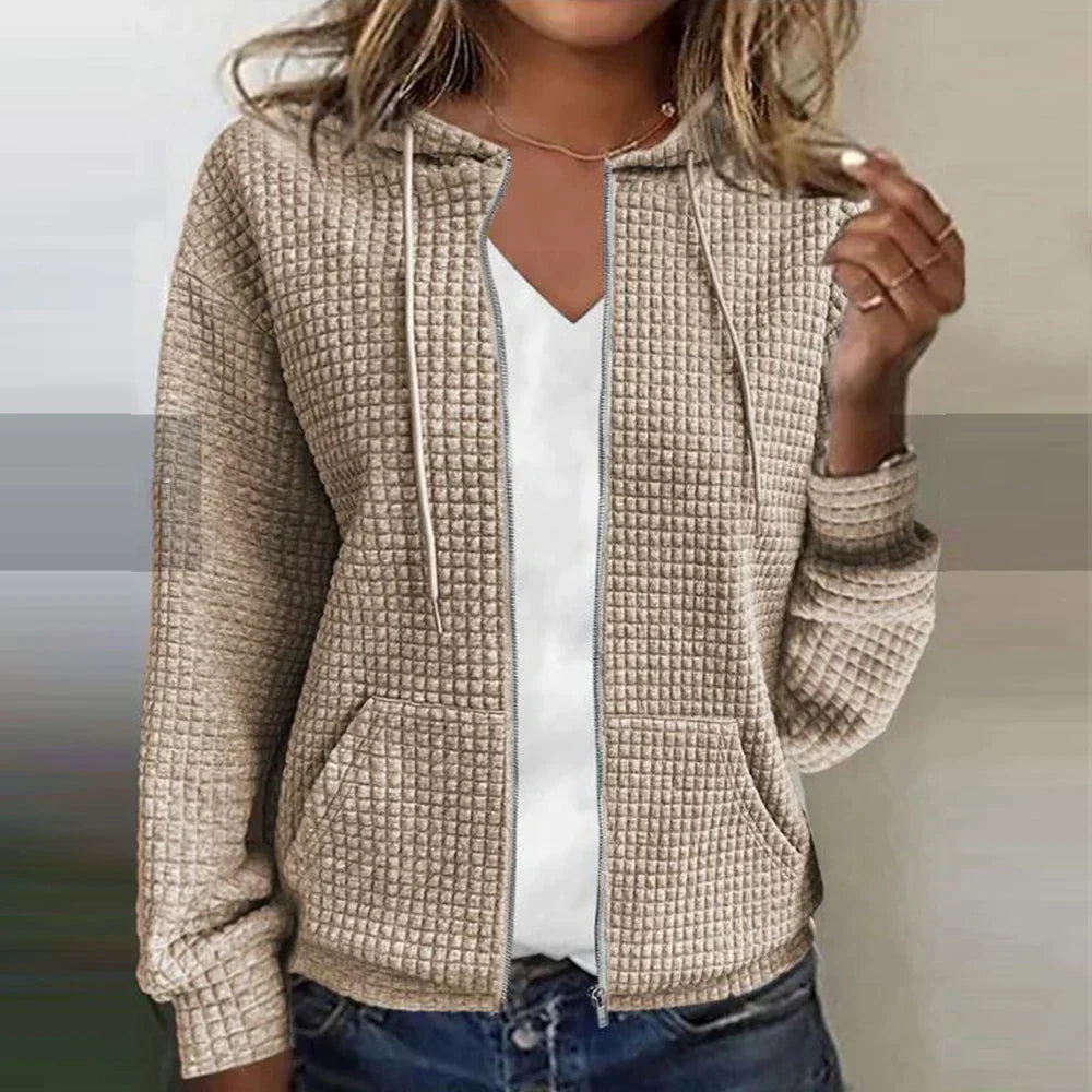 Classic Plaid Blazer Coat