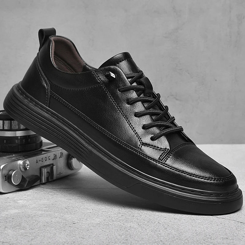 Casual Lace-Up Men's Low Top Shoes - OutfitLondon