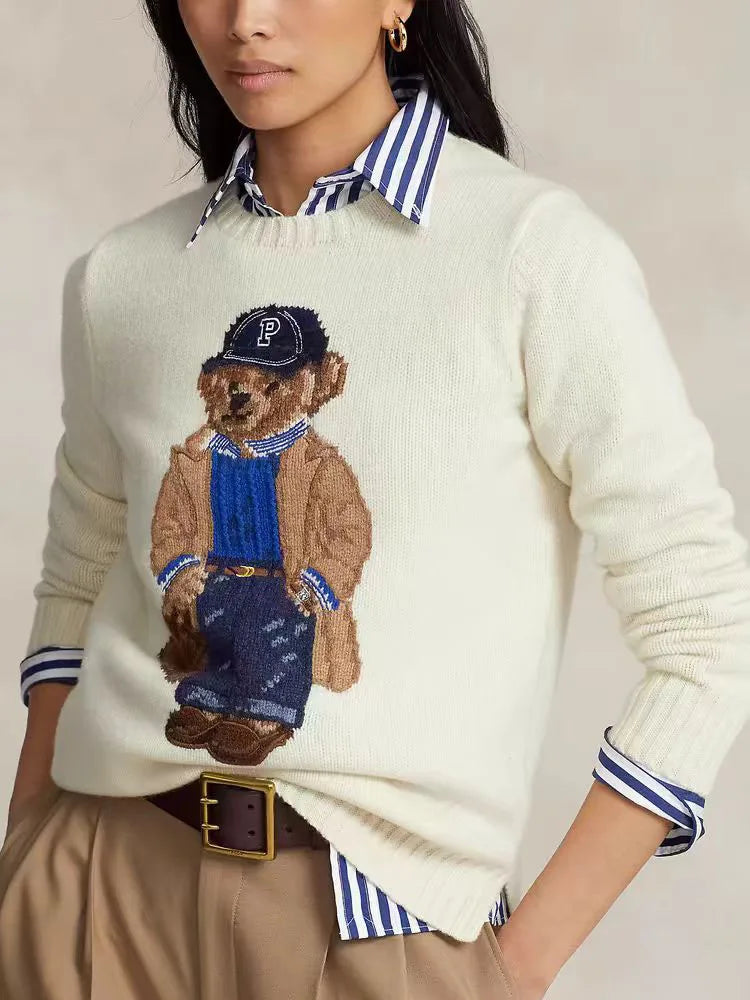 Soft Teddy Bear Ladies Sweater - OutfitLondon
