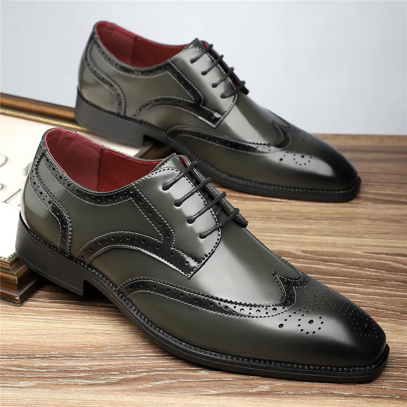 Classic Real Leather Oxford Shoes