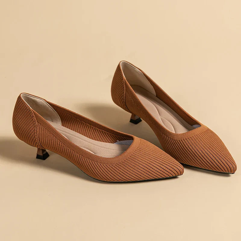Cute Cat Heel Shoes