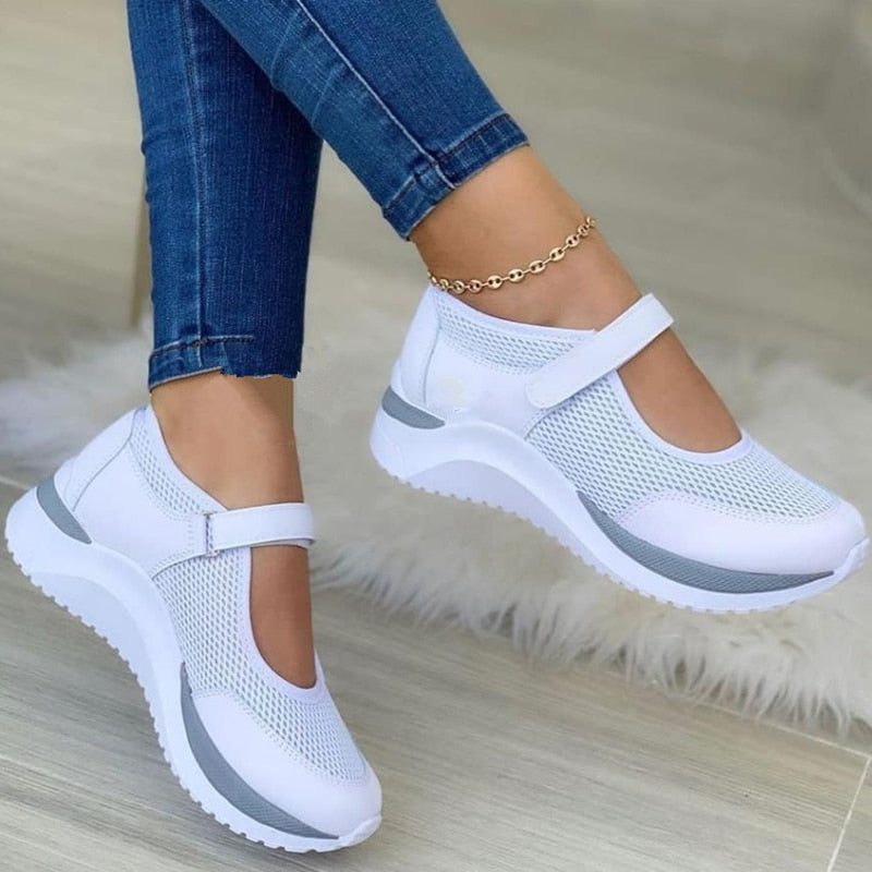 Comfortable Walking Shoes With Supportive Soles - OutfitLondon
