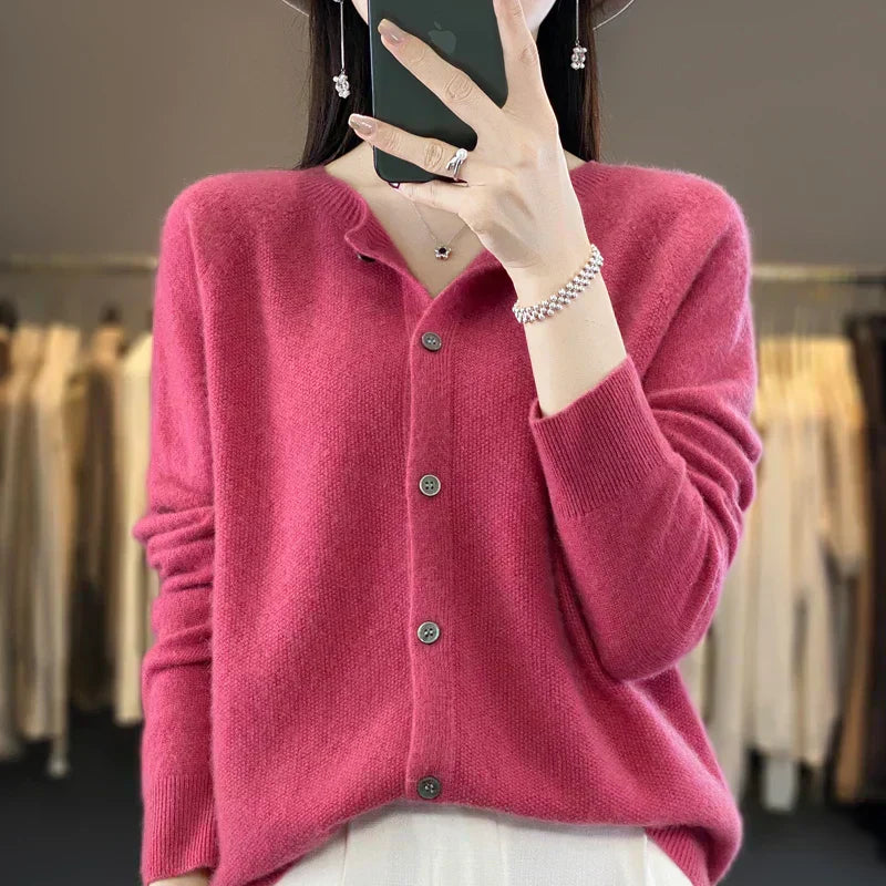 Cozy Women's Merino Wool Crew Sweater