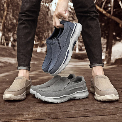 Lightweight Casual Blue Slip On Shoes