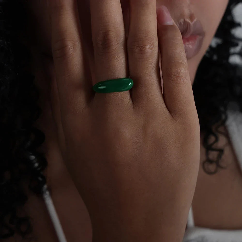 Vibrant Metal Splash Proof Ring