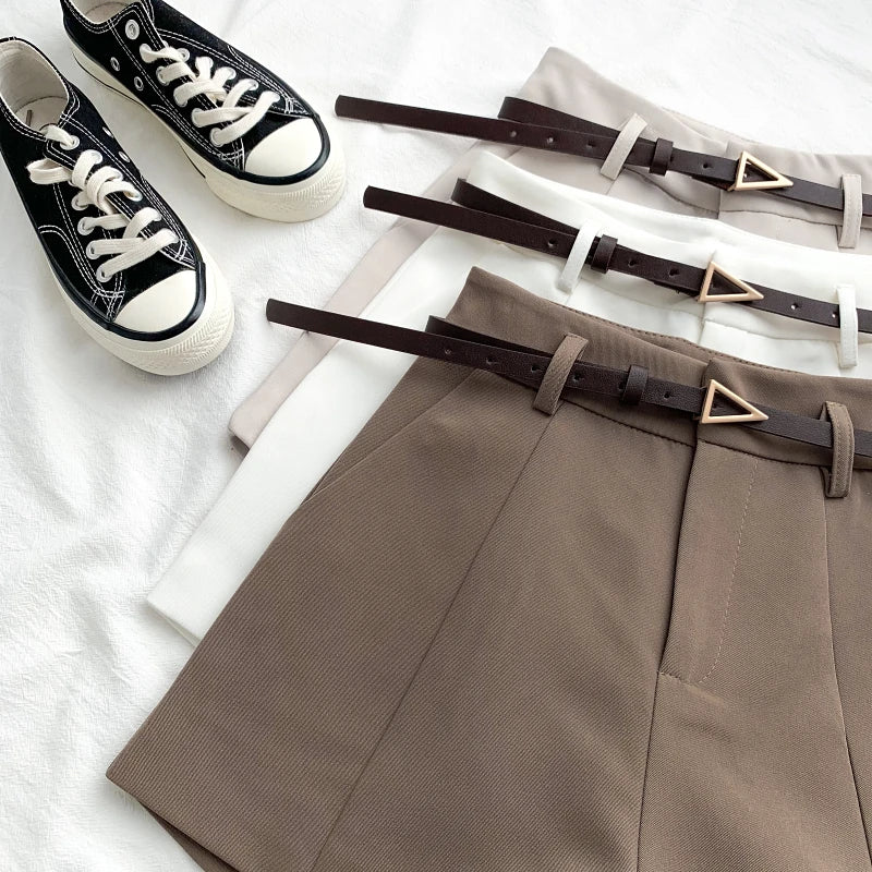 Fashionable High Waist Women's Shorts