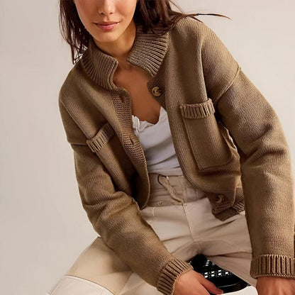 Comfy Open Front Cardigan Sweater - OutfitLondon