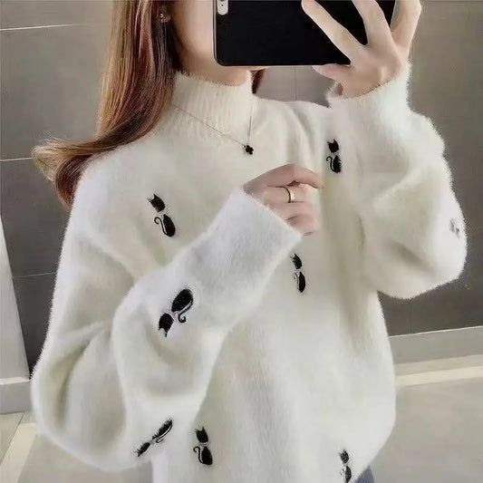 Salem Women's Cashmere Mochi Sweater - OutfitLondon