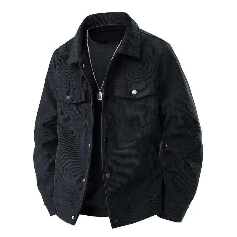 Classic Button Down Jacket with Pockets