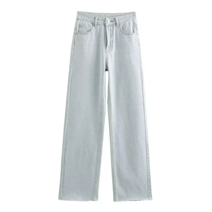 Relaxed Fit High Waist Loose Women Jeans