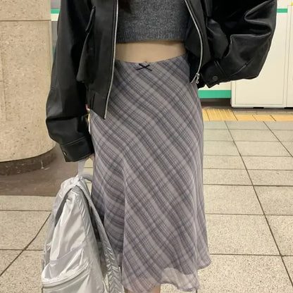 Timeless Check Knee Length Skirt