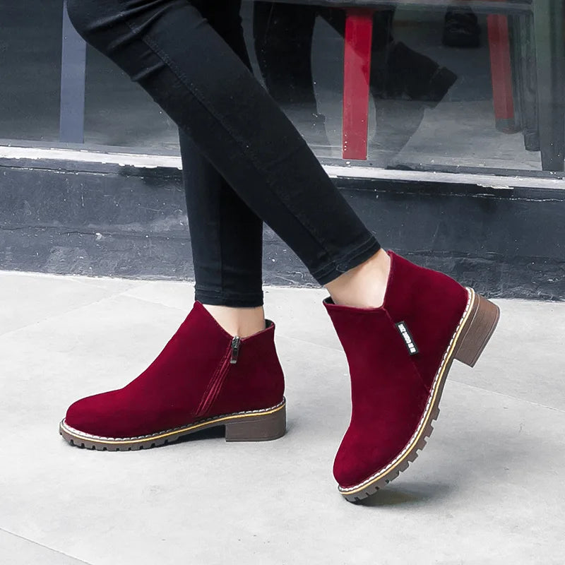 Comfy Women's Slip On Ankle Boots