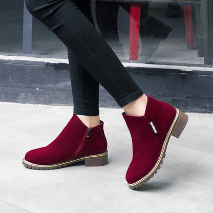 Comfy Women's Slip On Ankle Boots