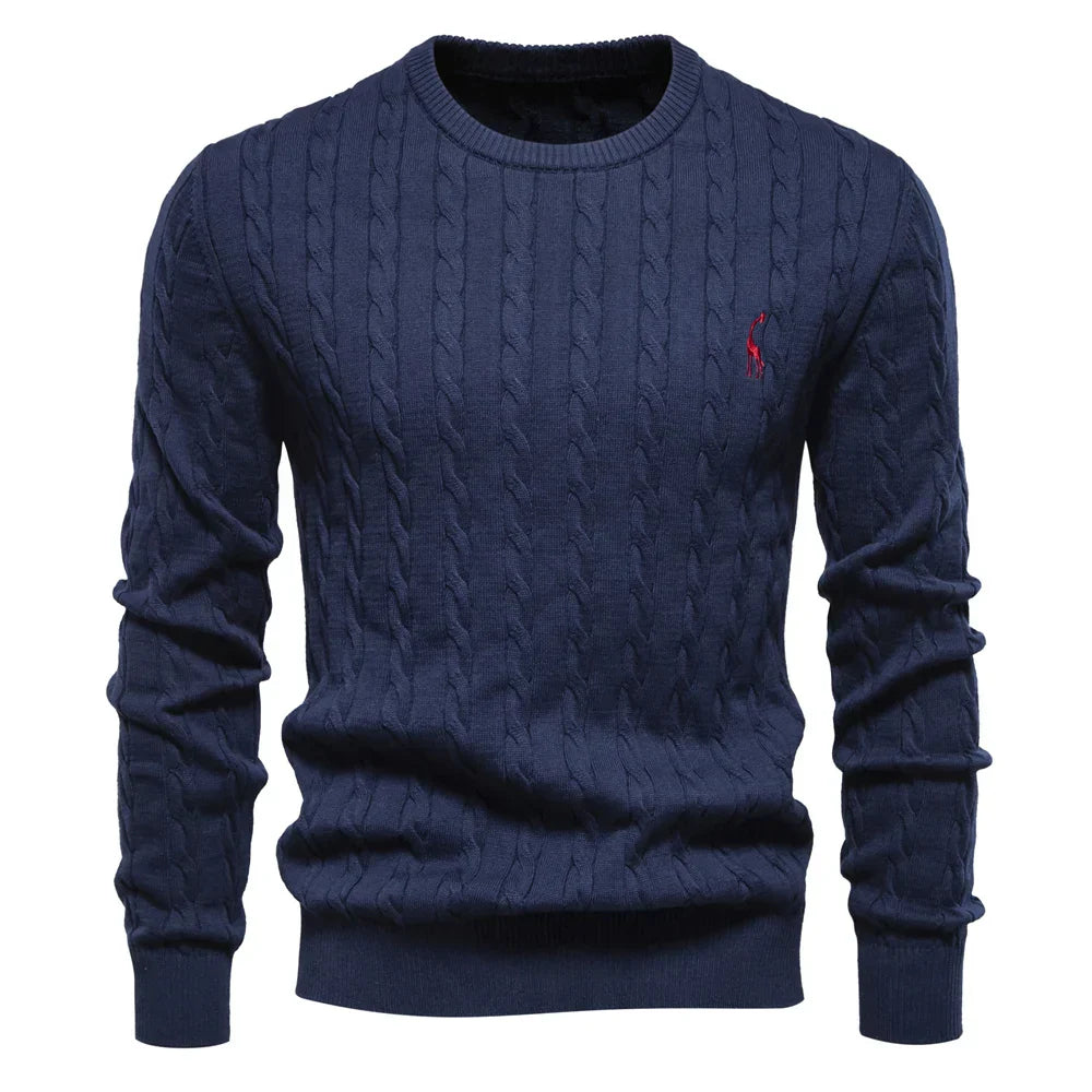 Comfortable Mens Wild Print Crew Sweatshirt