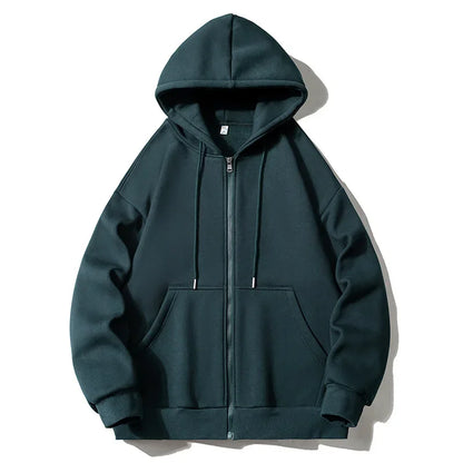 Big Mens Zipper Hoodie Jacket