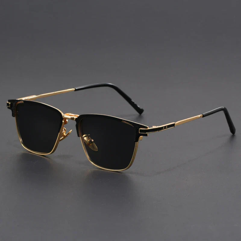 OutfitLondon Titanium Sunglasses Ultra Lightweight Half Frame Glare