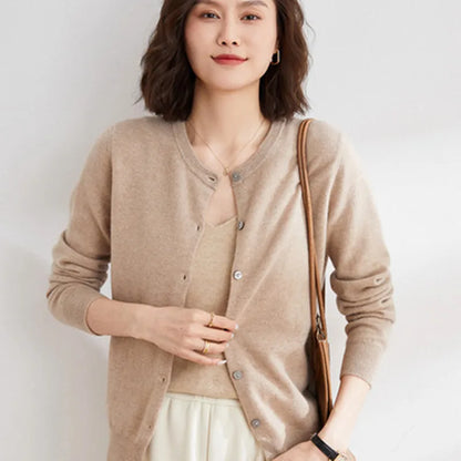 Soft Women's Open Front Cashmere Cardigan Sweater