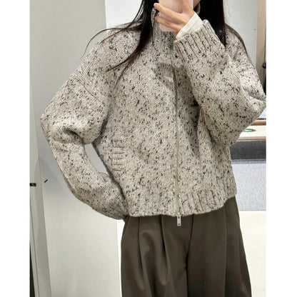 Cozy Open Front Knit Cardigan Sweater