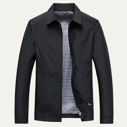 Men's Traditional Plaid Insulated Zipper Work Jacket