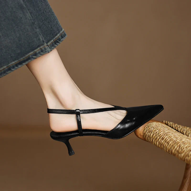 Comfortable Low Heel Slingback Shoes
