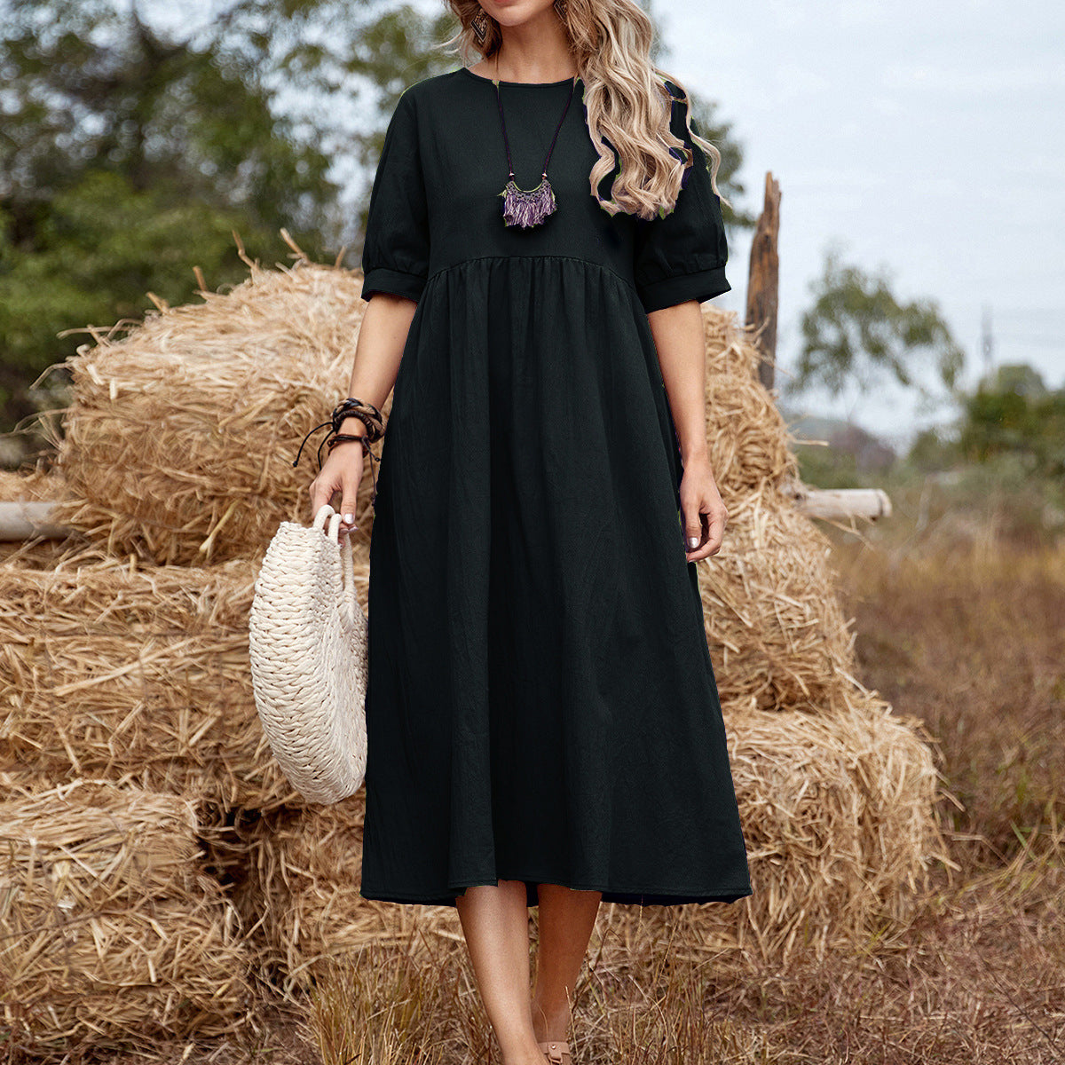 Elegant Flower Summer Dress for Ladies