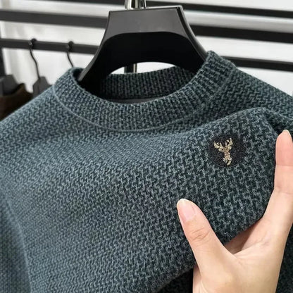 Comfortable Casual Men's Crew Neck Pullover Sweater