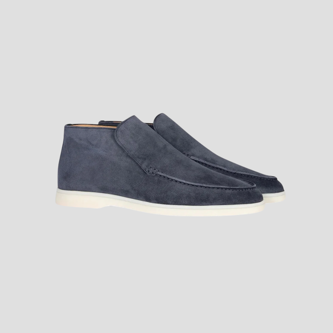 Men's Leather Slip On Ankle Boots