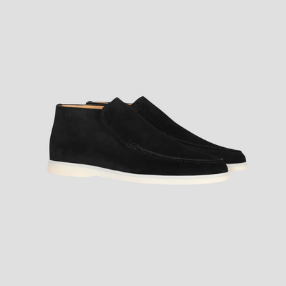 Men's Leather Slip On Ankle Boots