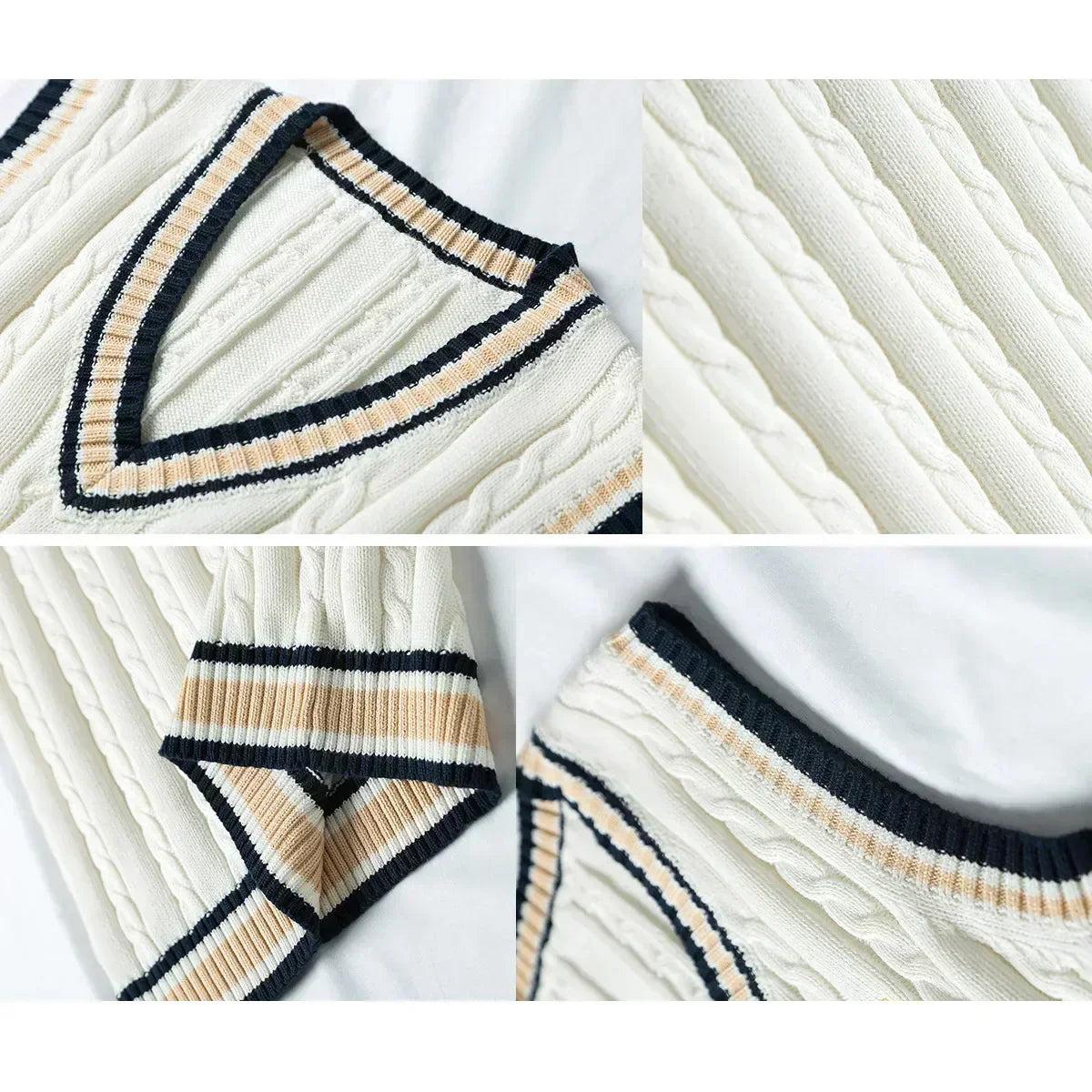 Thick Crew Neck Mens Tank Top Sweater