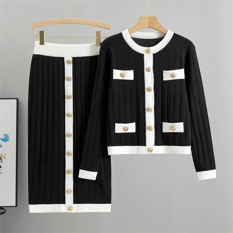 Women's Soft Pastel Knit Co-ord Outfit