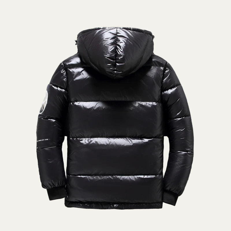 Waterproof Men's Puffer Coat with Multiple Pockets