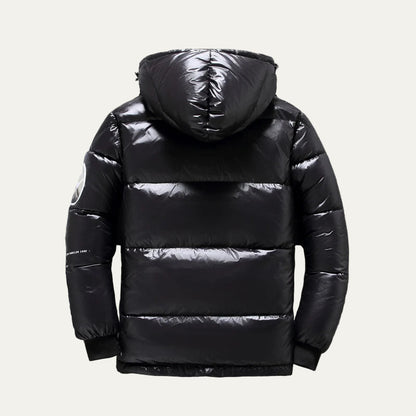 Waterproof Men's Puffer Coat with Multiple Pockets