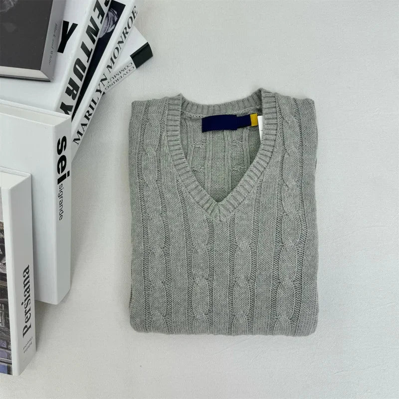 Comfortable Loose Fit Crew Neck Pullover Sweater