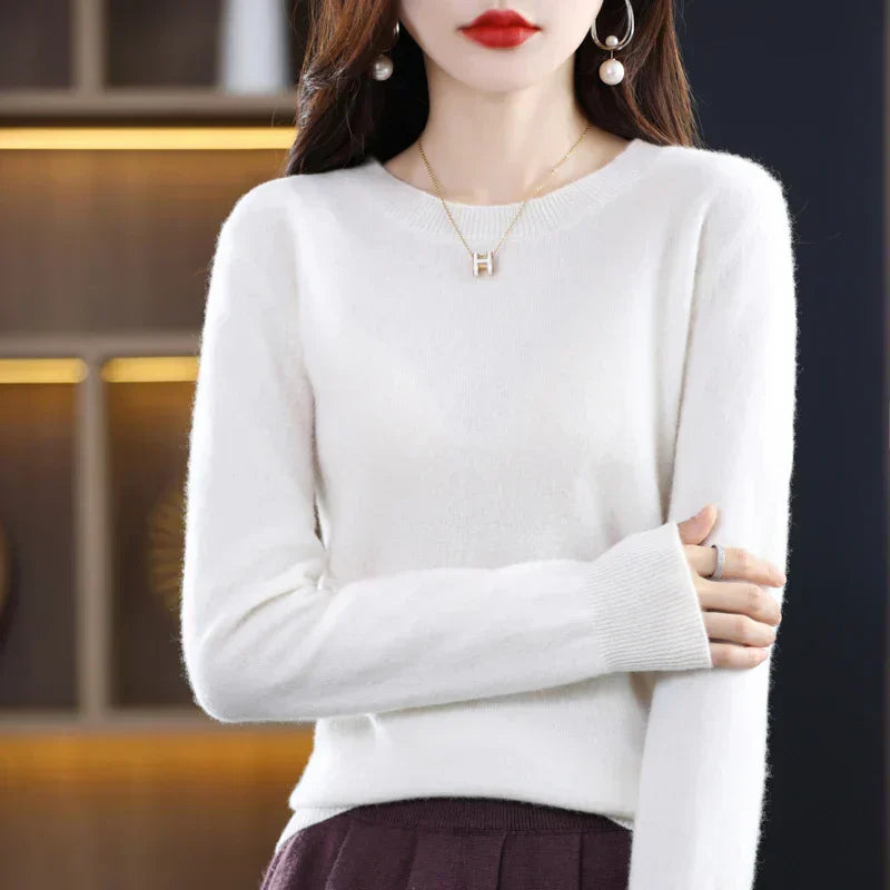 Cozy Ladies Merino Wool Pullover Sweater