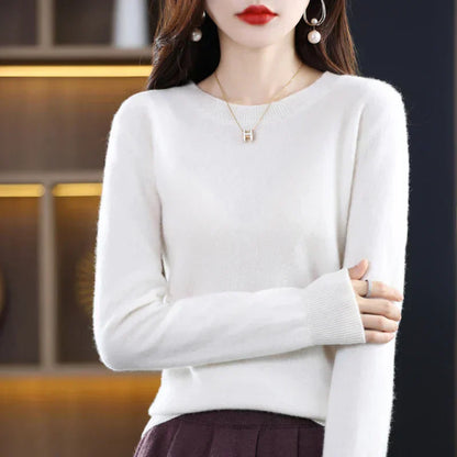 Cozy Ladies Merino Wool Pullover Sweater