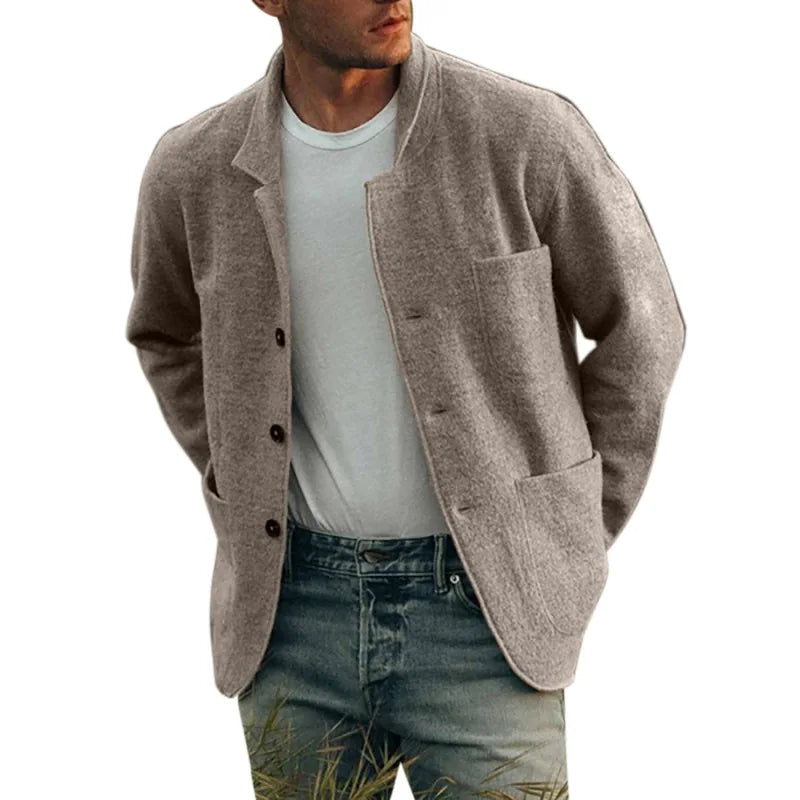 Slim Fit Men's Cardigan Sweater