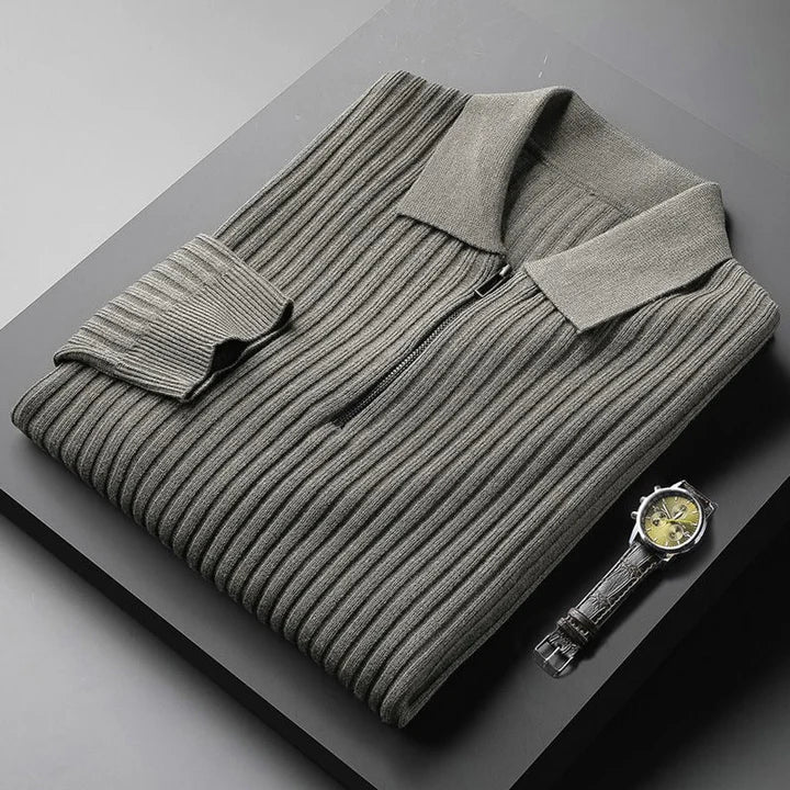 Premium Mens Polo Neck Jumper Soft Knit