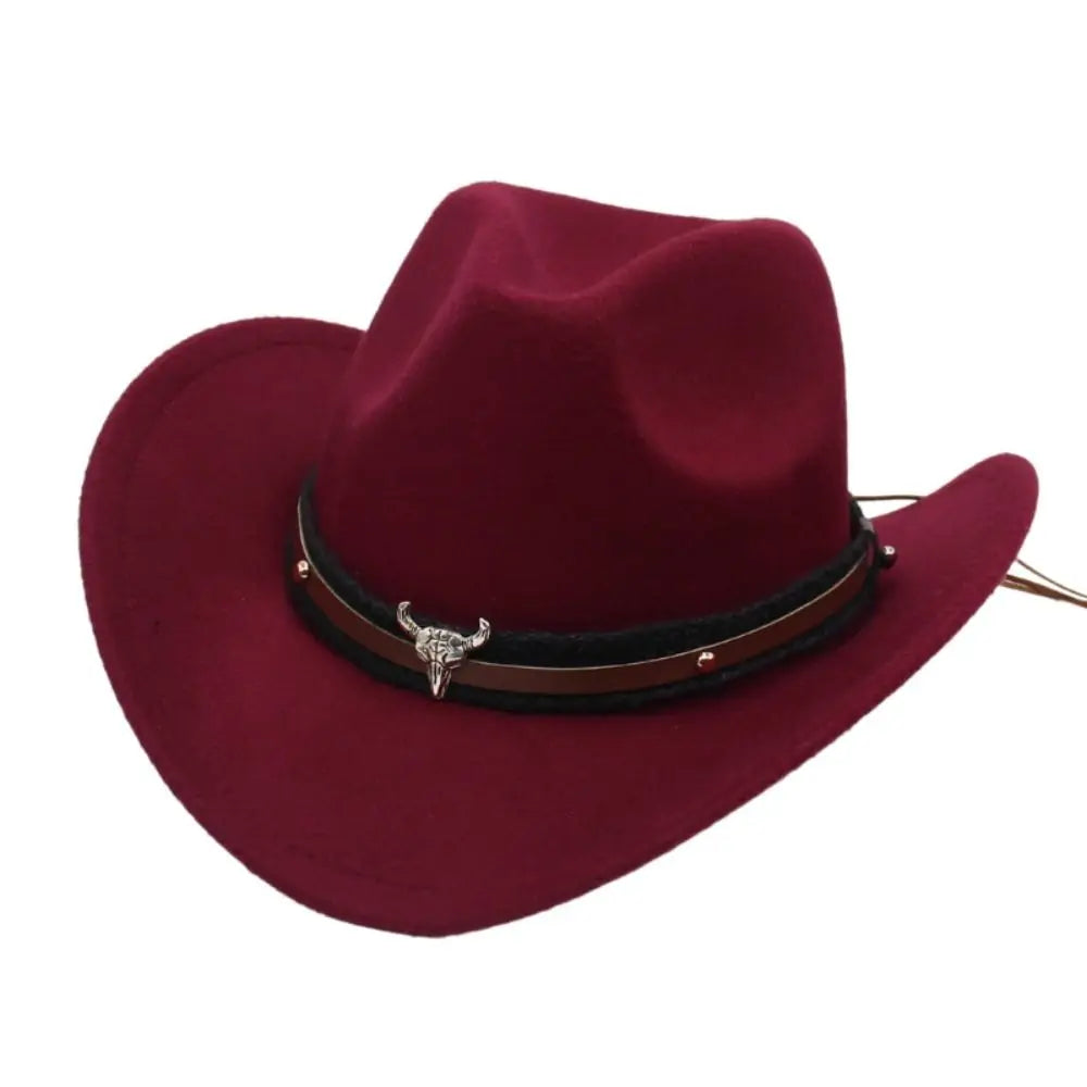 Rustic Western Style Felt Hat