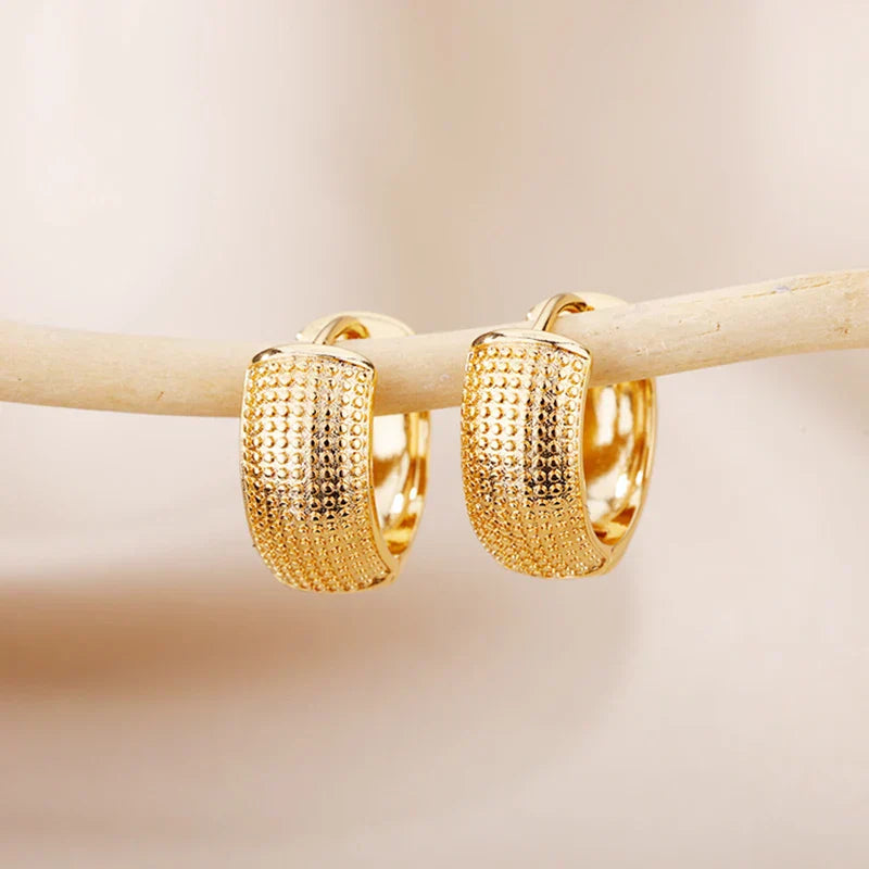 Sparkly Silver Small Huggie Earrings