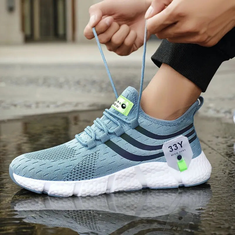 Breathable Black Running Shoes