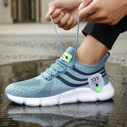 Breathable Black Running Shoes