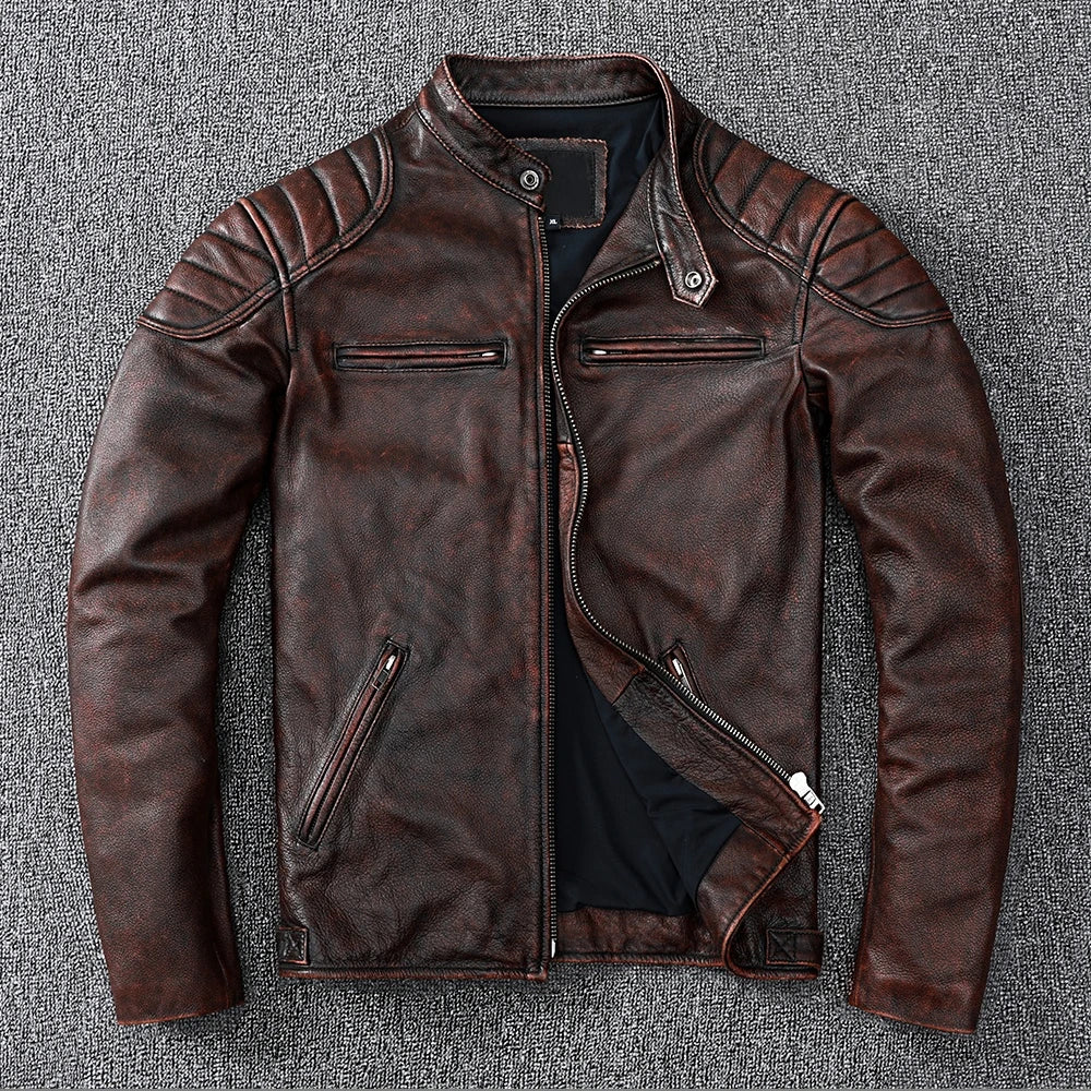 Real Leather Fur Lined Pilot Jacket