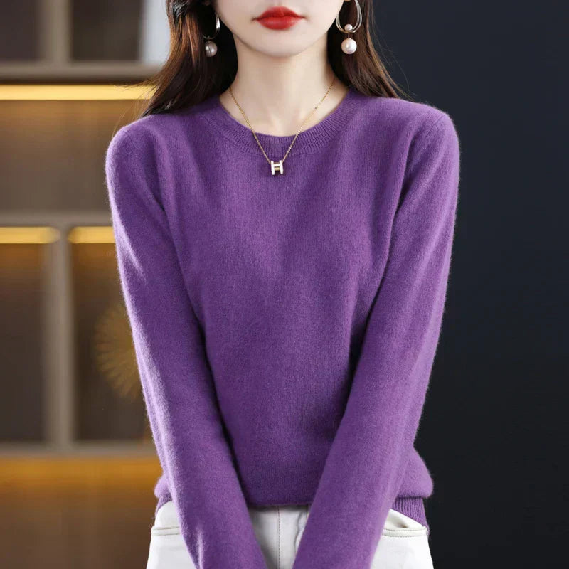 Cozy Ladies Merino Wool Pullover Sweater