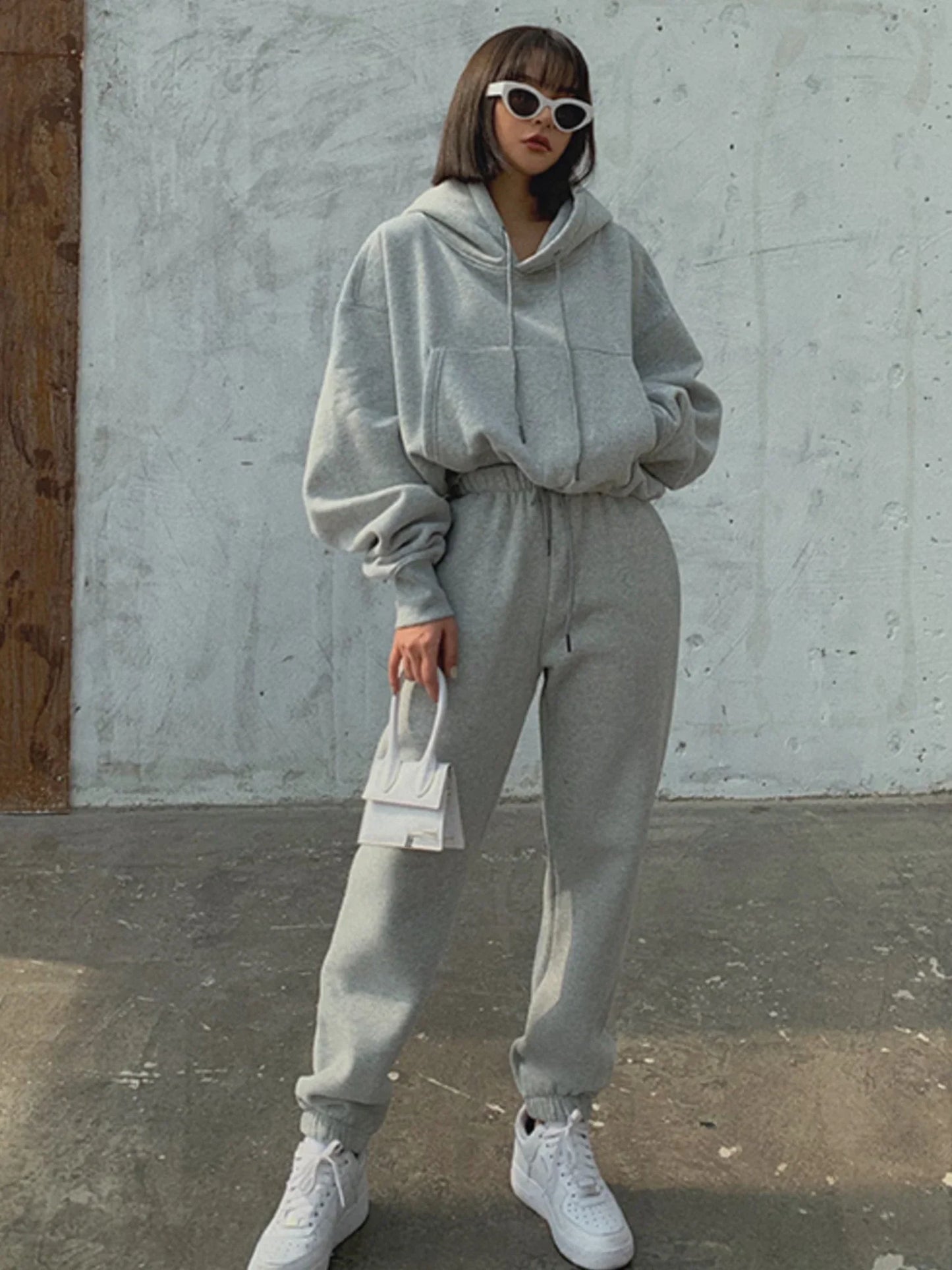 Cozy Fleece Sweat Suit for Ladies