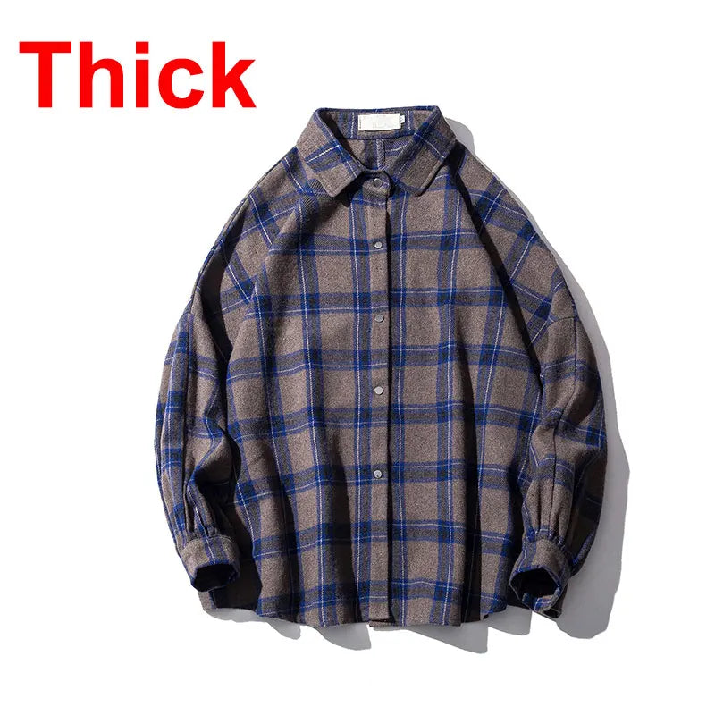 Cozy Checked Flannel Shirt for Men - Soft Long Sleeve Shirt