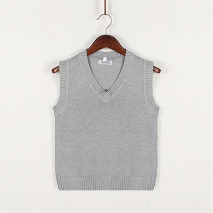 Thick Crew Neck Mens Tank Top Sweater