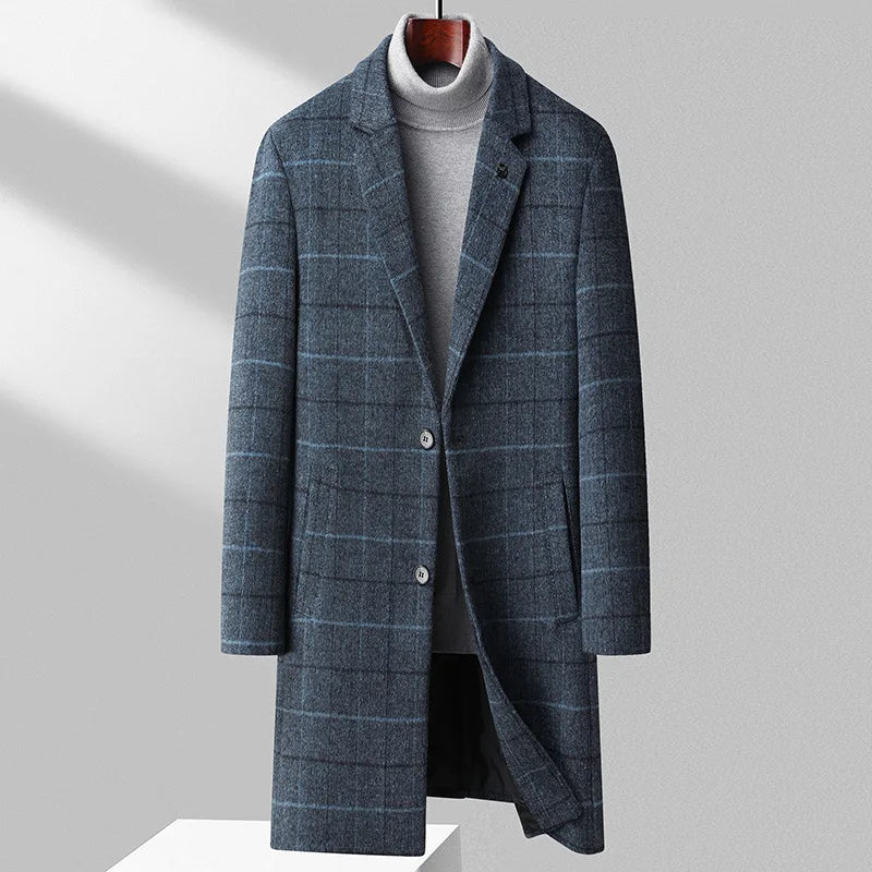 Warm Men's Wool Coat