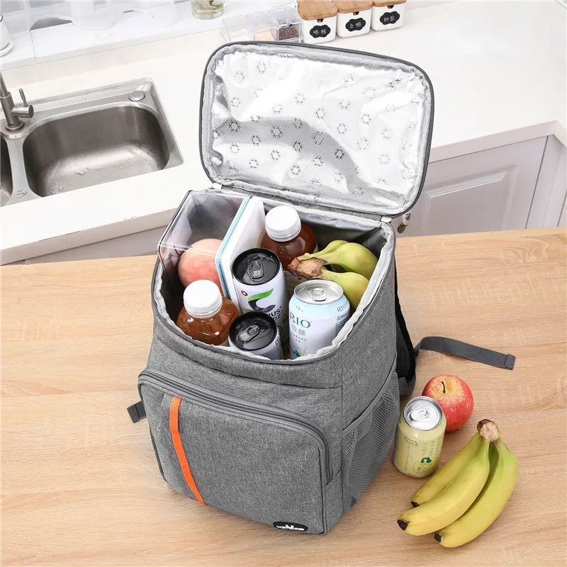Insulated Reusable Lunch Tote Bag with Thermal Liner