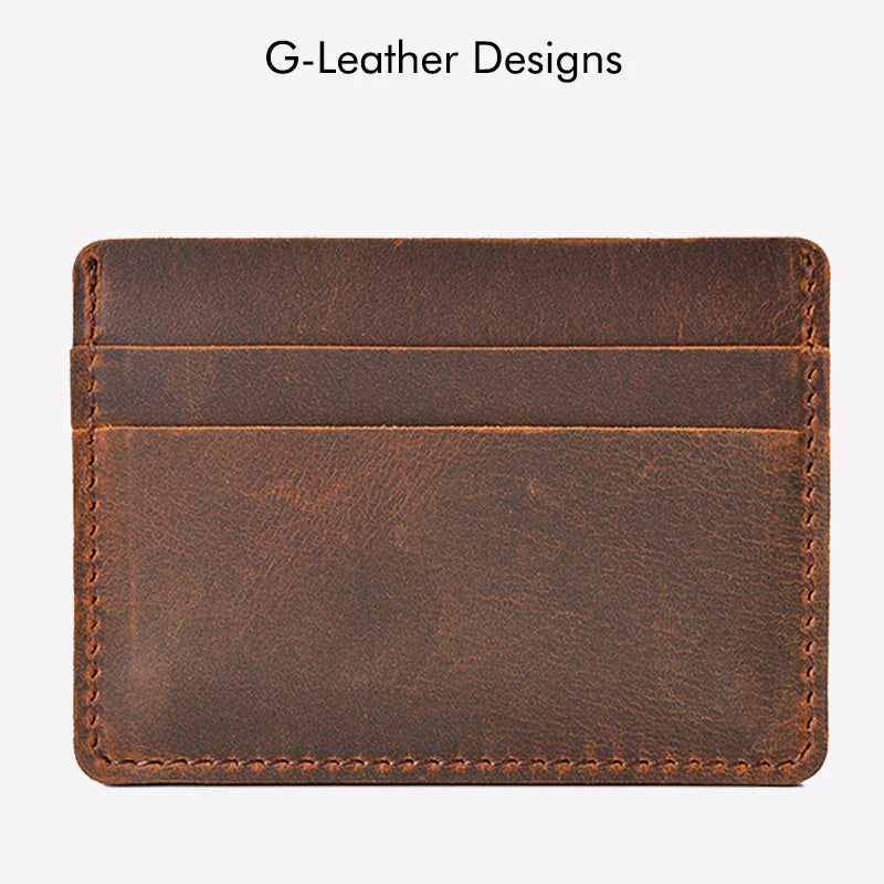 Traditional Tan Leather Card Holder