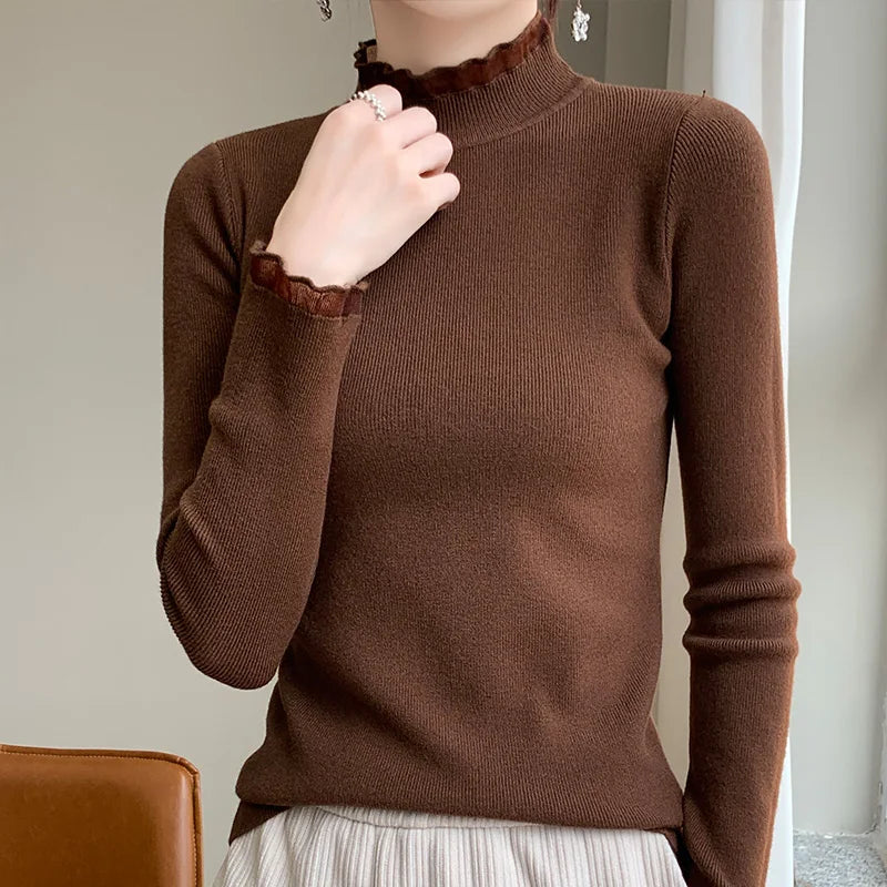 Women's Cashmere Long Sleeve Sweater